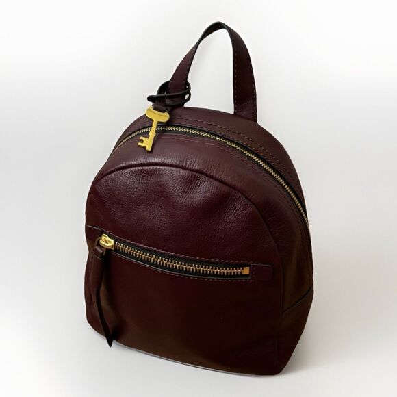 Fossil Megan Backpack Fig Small Purple Maroon Excellent Used Condition - Picture 2 of 12